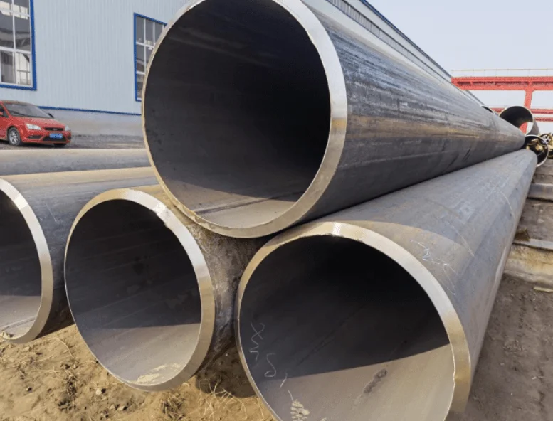 How are straight seam steel pipes produced?
