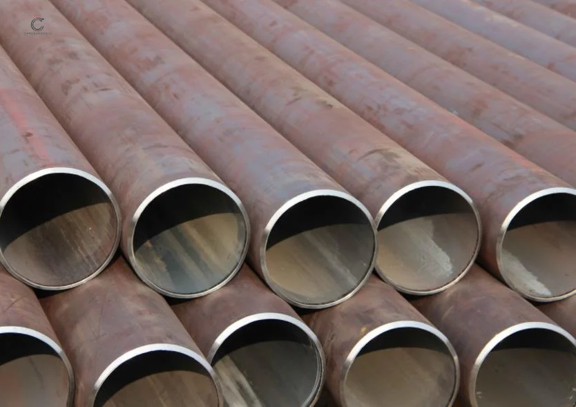 Method for heat treatment of straight seam steel pipe