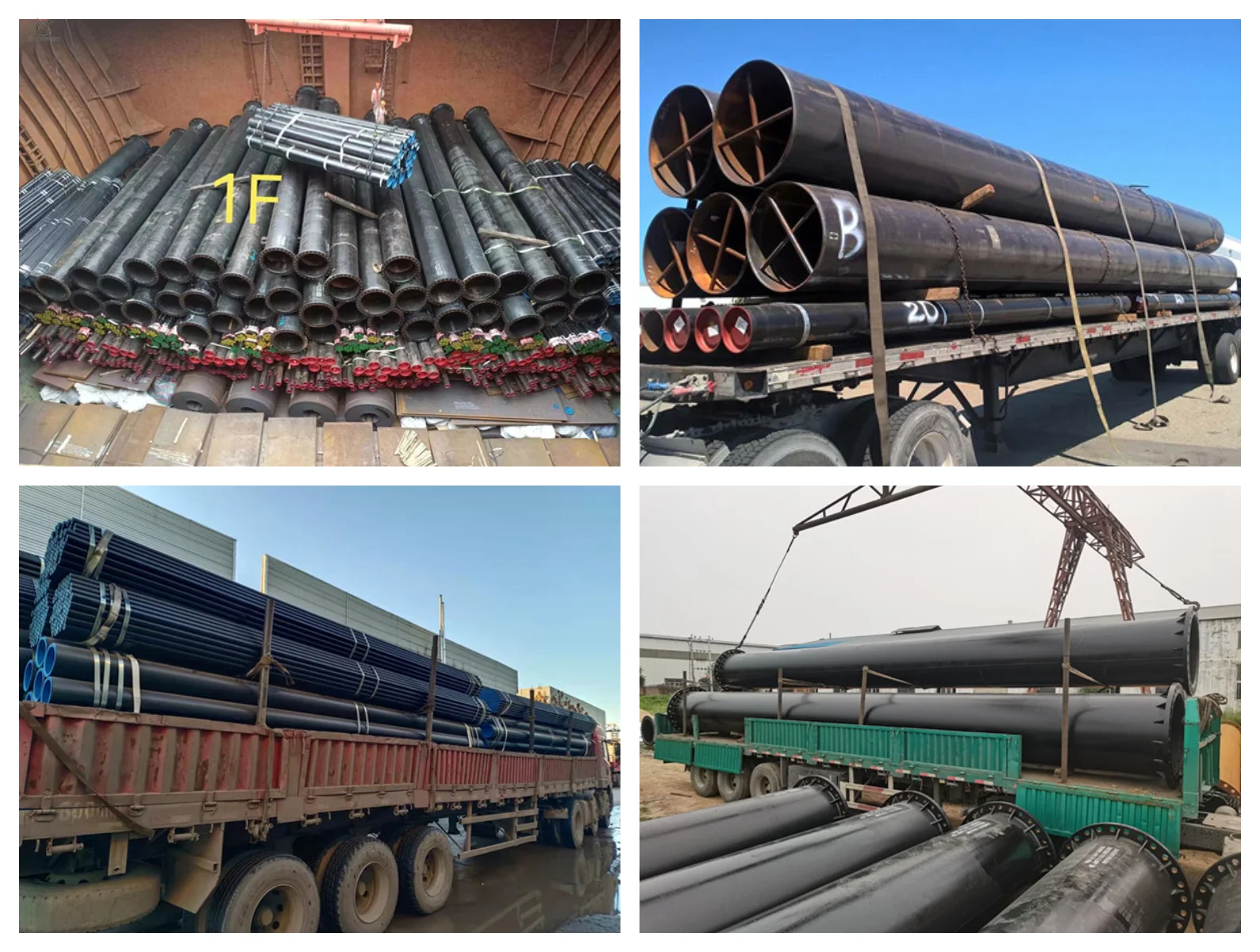 Steel pipe transportation